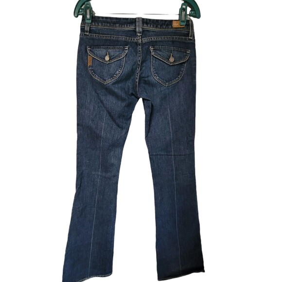PAIGE  "Pico" Low Rise Boot Flare Stretch Denim Blue Jeans Women 26 - Picture 4 of 4